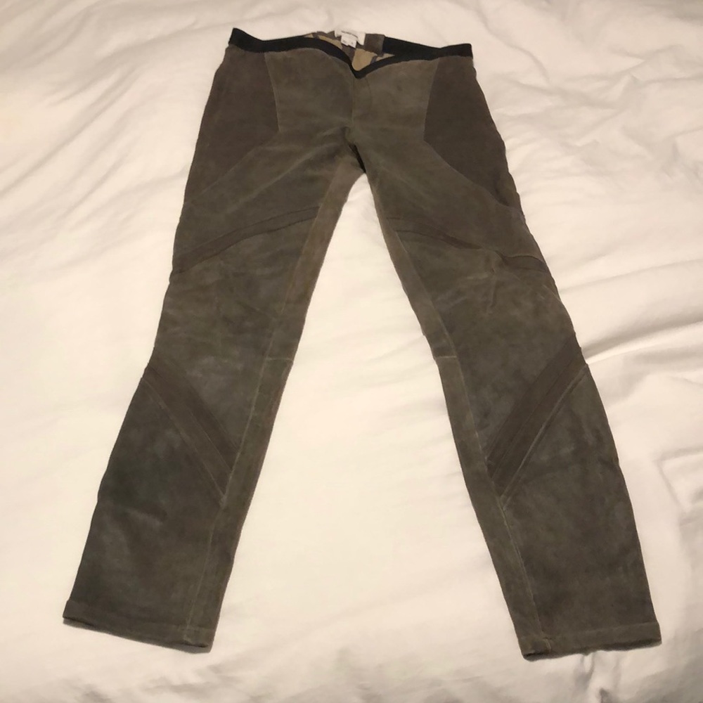 Helmut lang suede pants